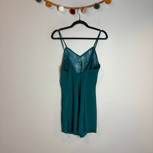 Vintage Victoria's Secret Gold Label teal lacy camisole slip - Picture 4 of 4